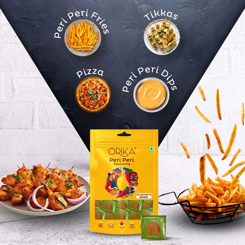 Orika African Peri Peri All Purpose Seasoning, 65 Sachet - Orika Spices India